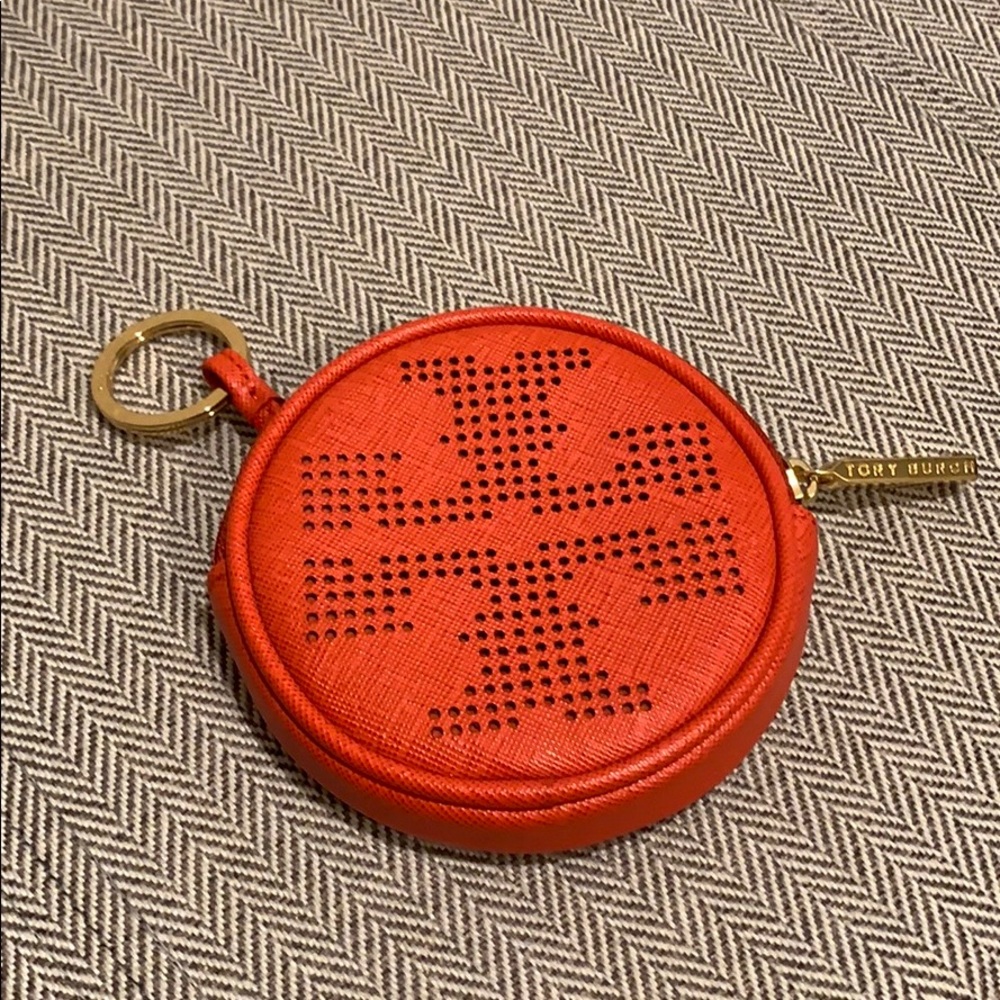 Tory Burch Coin Purse Card Holder Keychain